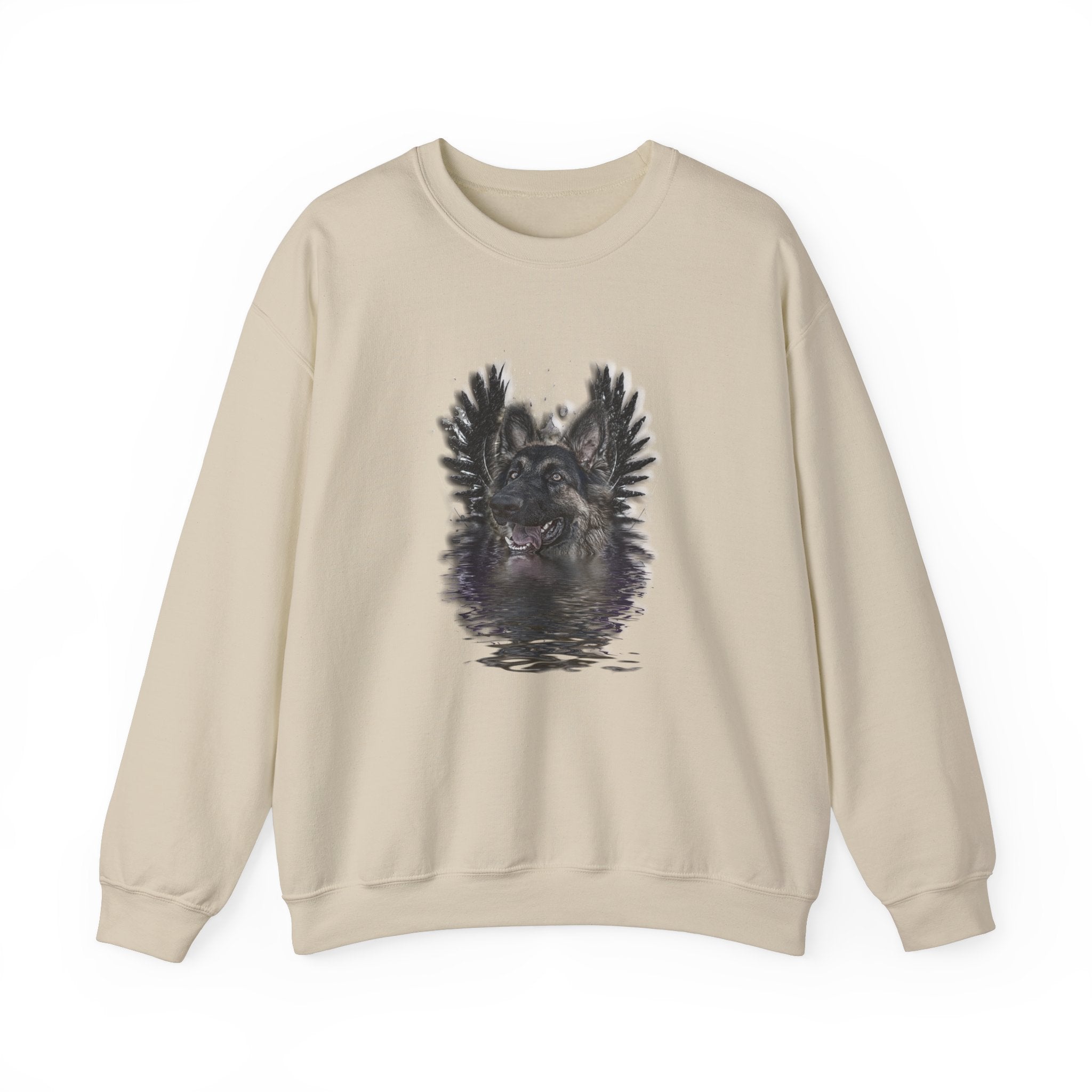 German Shepherd Grunge Unisex Crewneck Sweatshirt