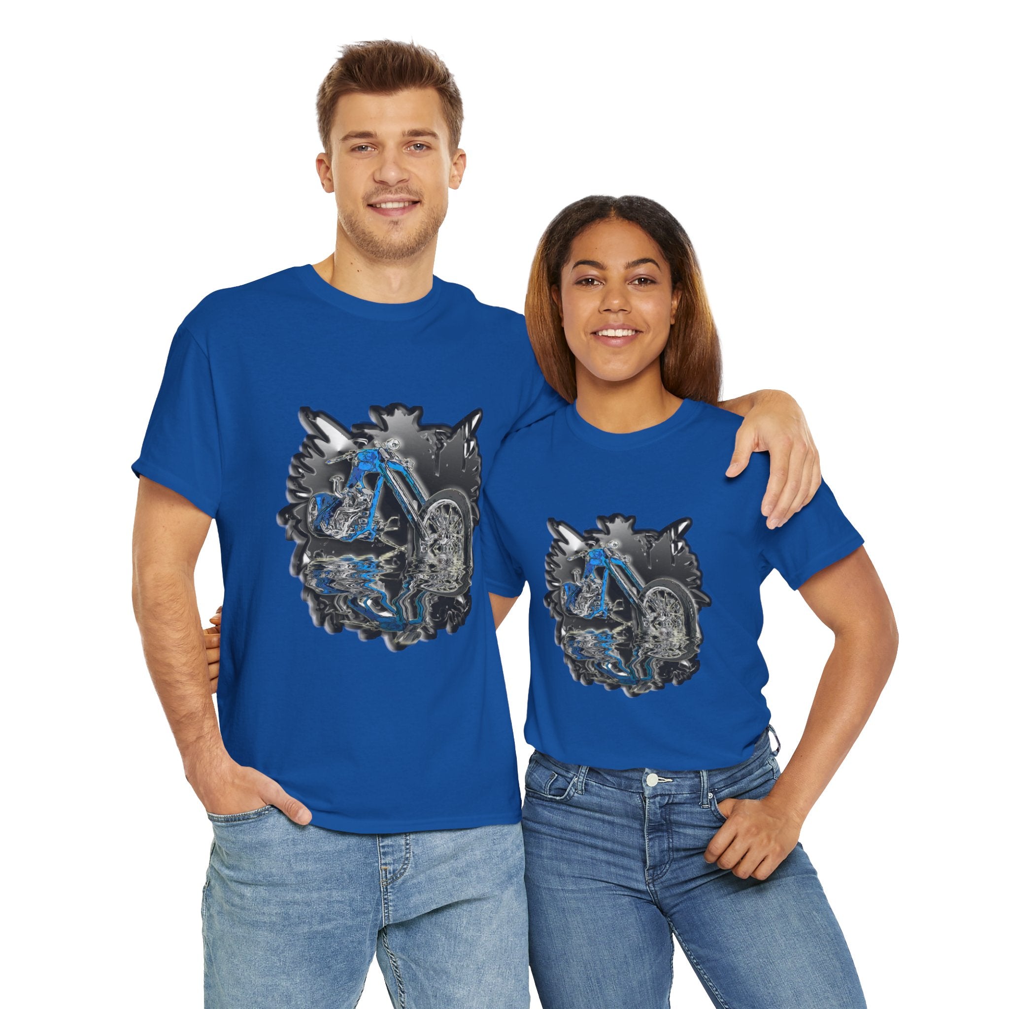 Motorcycle Unisex Heavy Cotton Tee