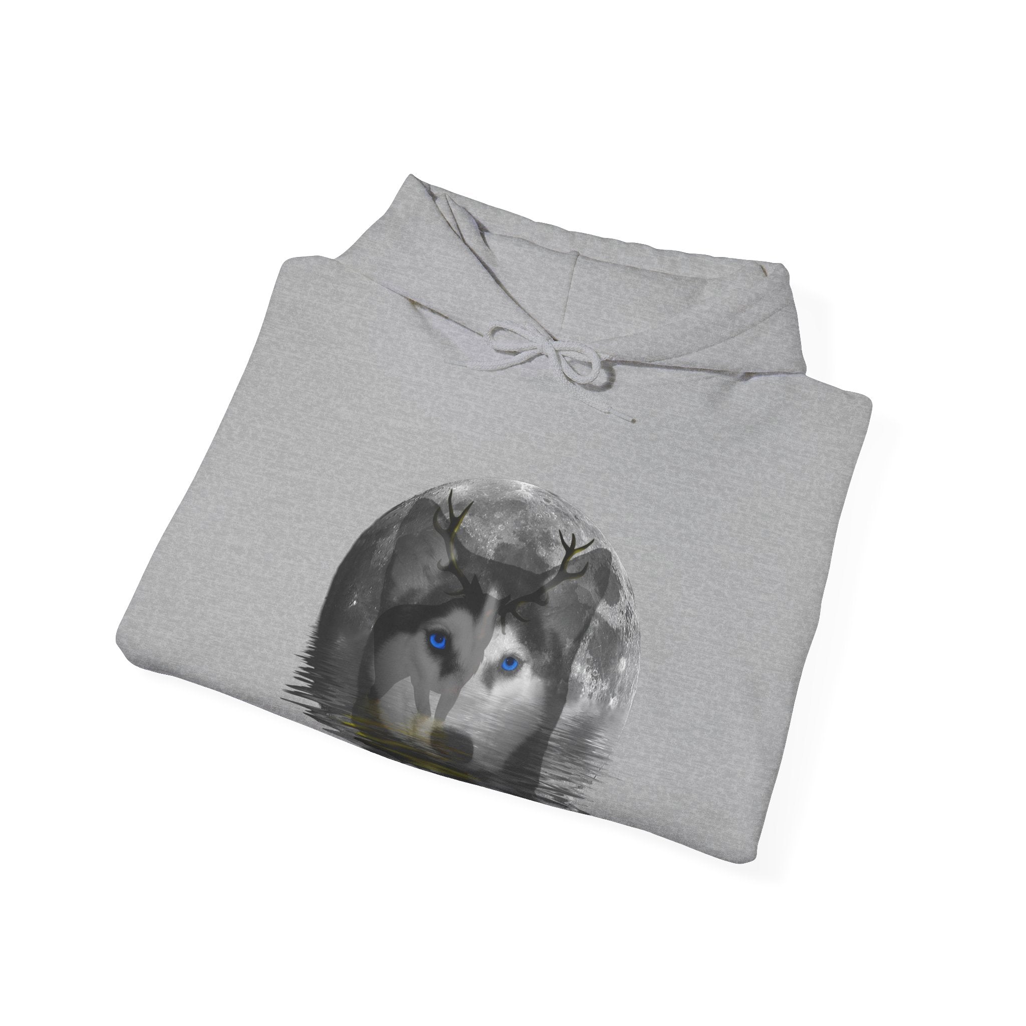 Husky Moon Unisex Heavy Blend™ Hooded Sweatshirt