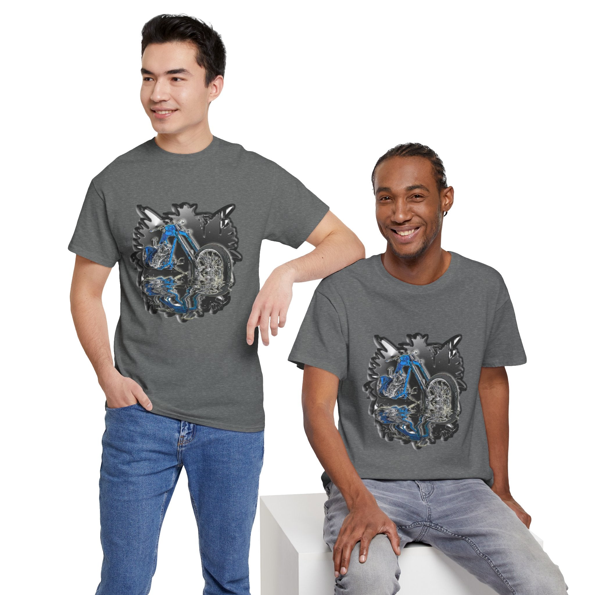 Motorcycle Unisex Heavy Cotton Tee