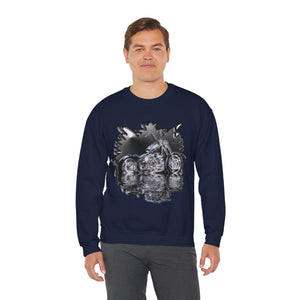 Motorcycle Unisex Heavy Blend™ Crewneck Sweatshirt