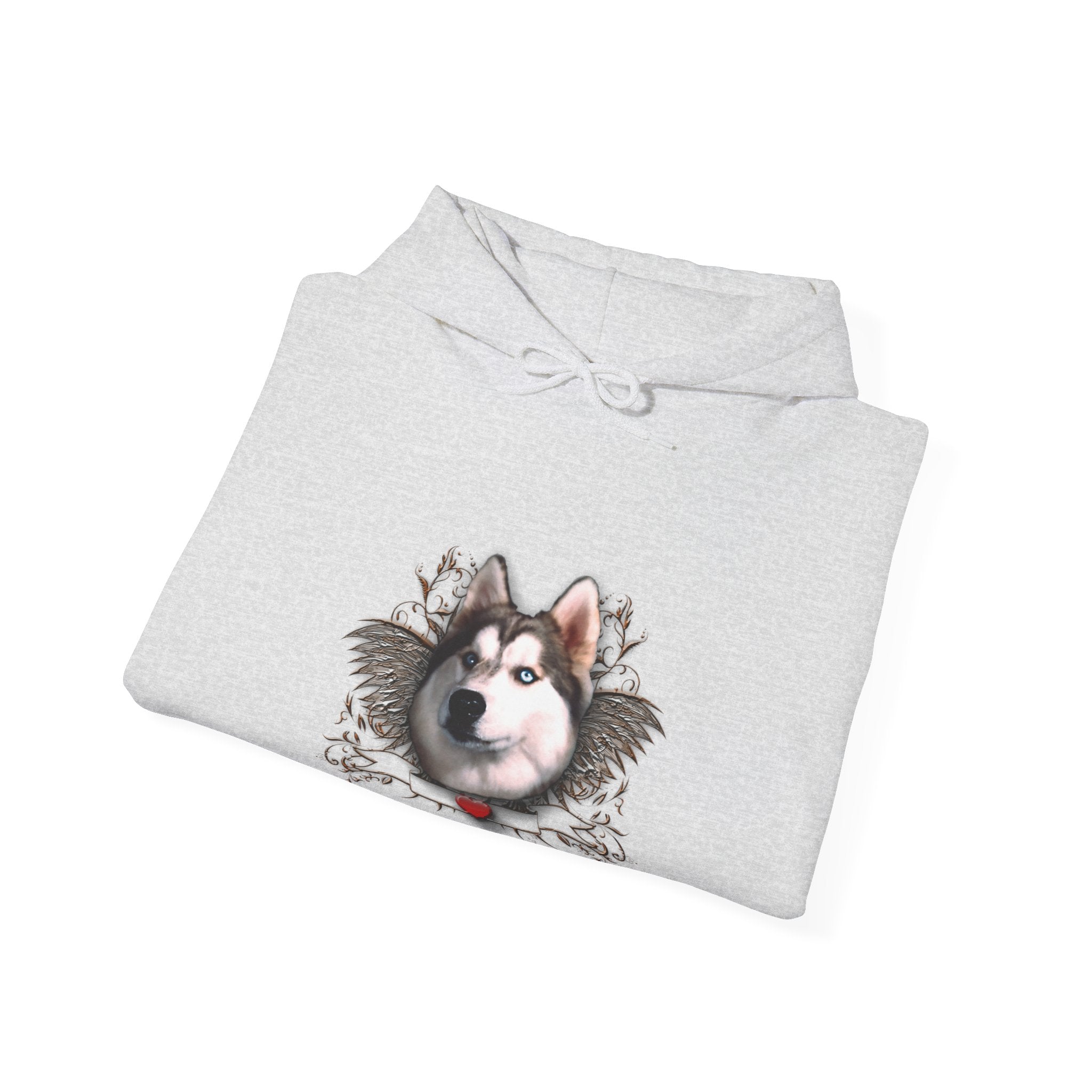 Husky Wings Unisex Hooded Sweatshirt