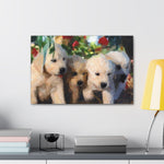 Golden Pups Canvas Gallery Wraps