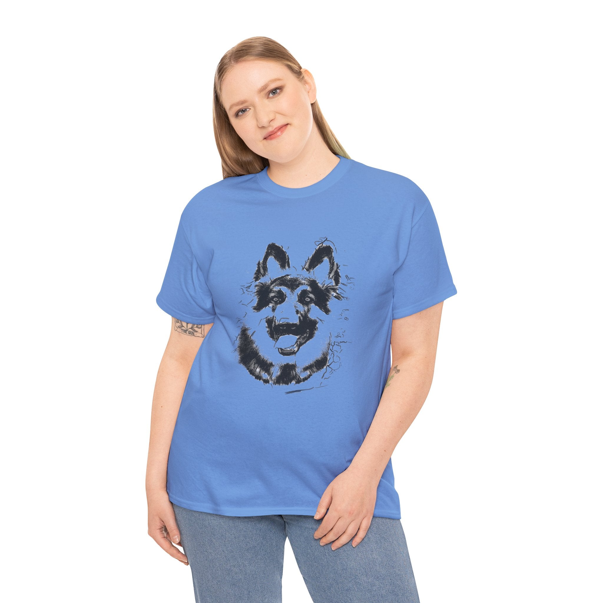 German Shepherd Unisex Heavy Cotton Tee