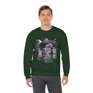 Motorcycle Unisex Heavy Blend™ Crewneck Sweatshirt