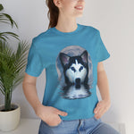 Husky Blue Moon Unisex Short Sleeve Tee