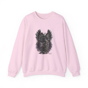 German Shepherd Grunge Unisex Crewneck Sweatshirt