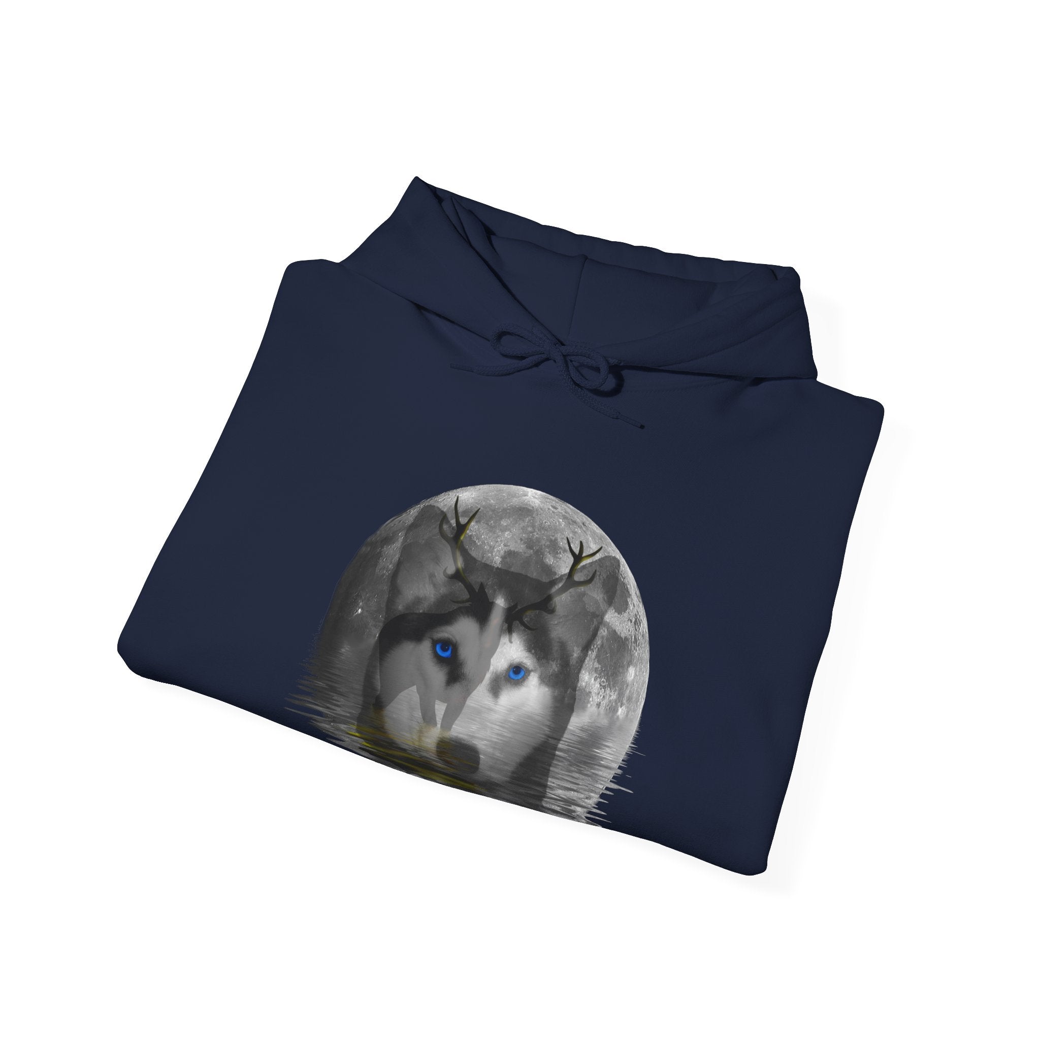 Husky Moon Unisex Heavy Blend™ Hooded Sweatshirt