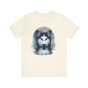 Husky Blue Moon Unisex Short Sleeve Tee