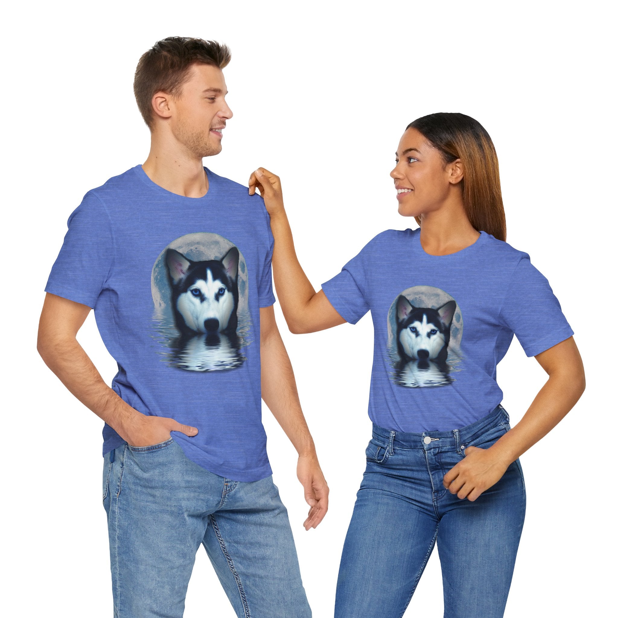 Husky Blue Moon Unisex Short Sleeve Tee