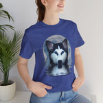 Husky Blue Moon Unisex Short Sleeve Tee