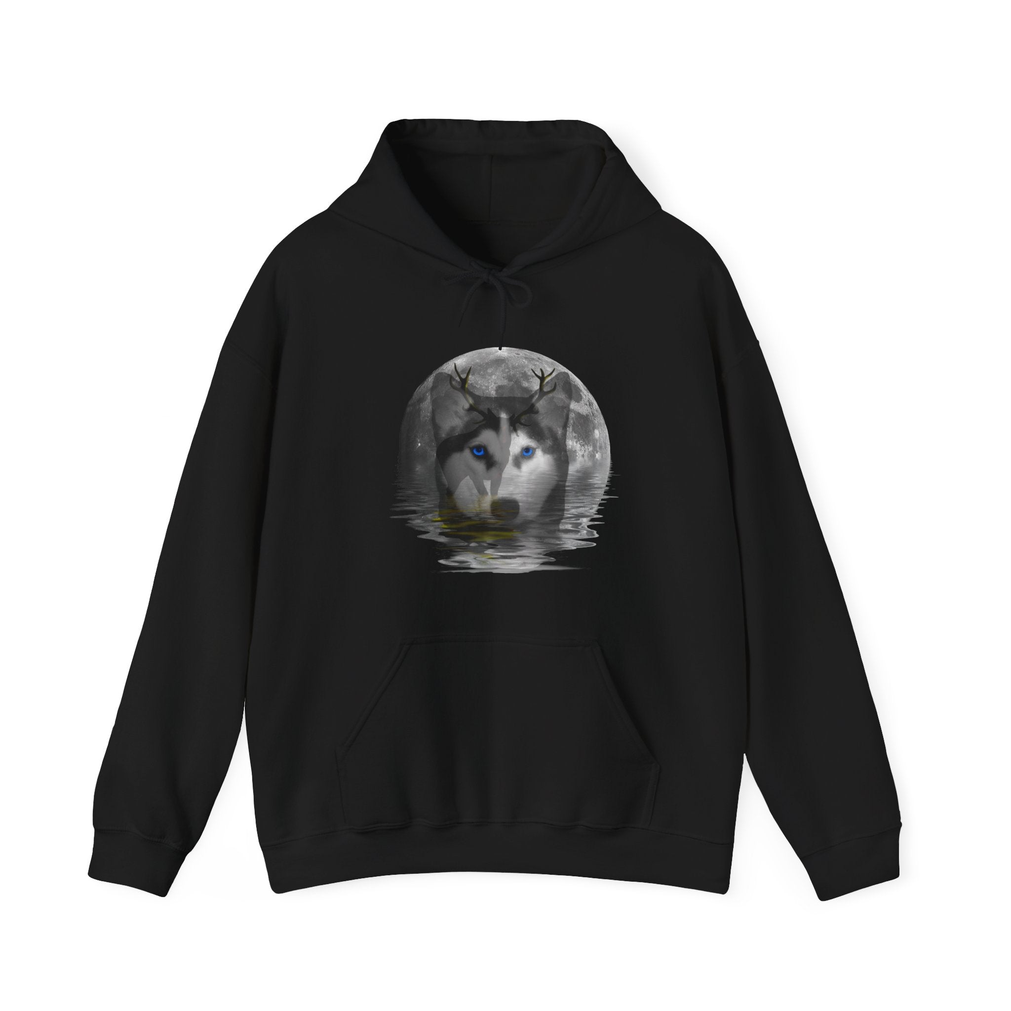 Husky Moon Unisex Heavy Blend™ Hooded Sweatshirt