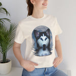 Husky Blue Moon Unisex Short Sleeve Tee