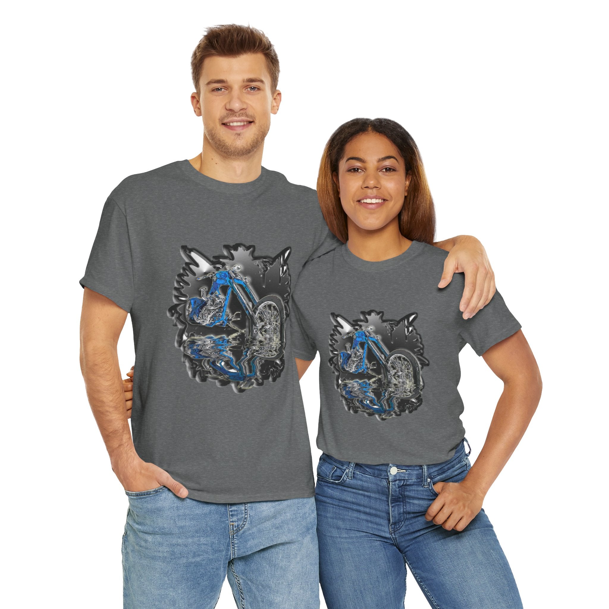 Motorcycle Unisex Heavy Cotton Tee