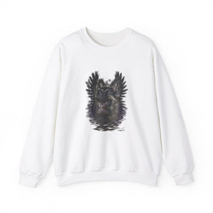 German Shepherd Grunge Unisex Crewneck Sweatshirt