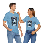 Husky Blue Moon Unisex Short Sleeve Tee