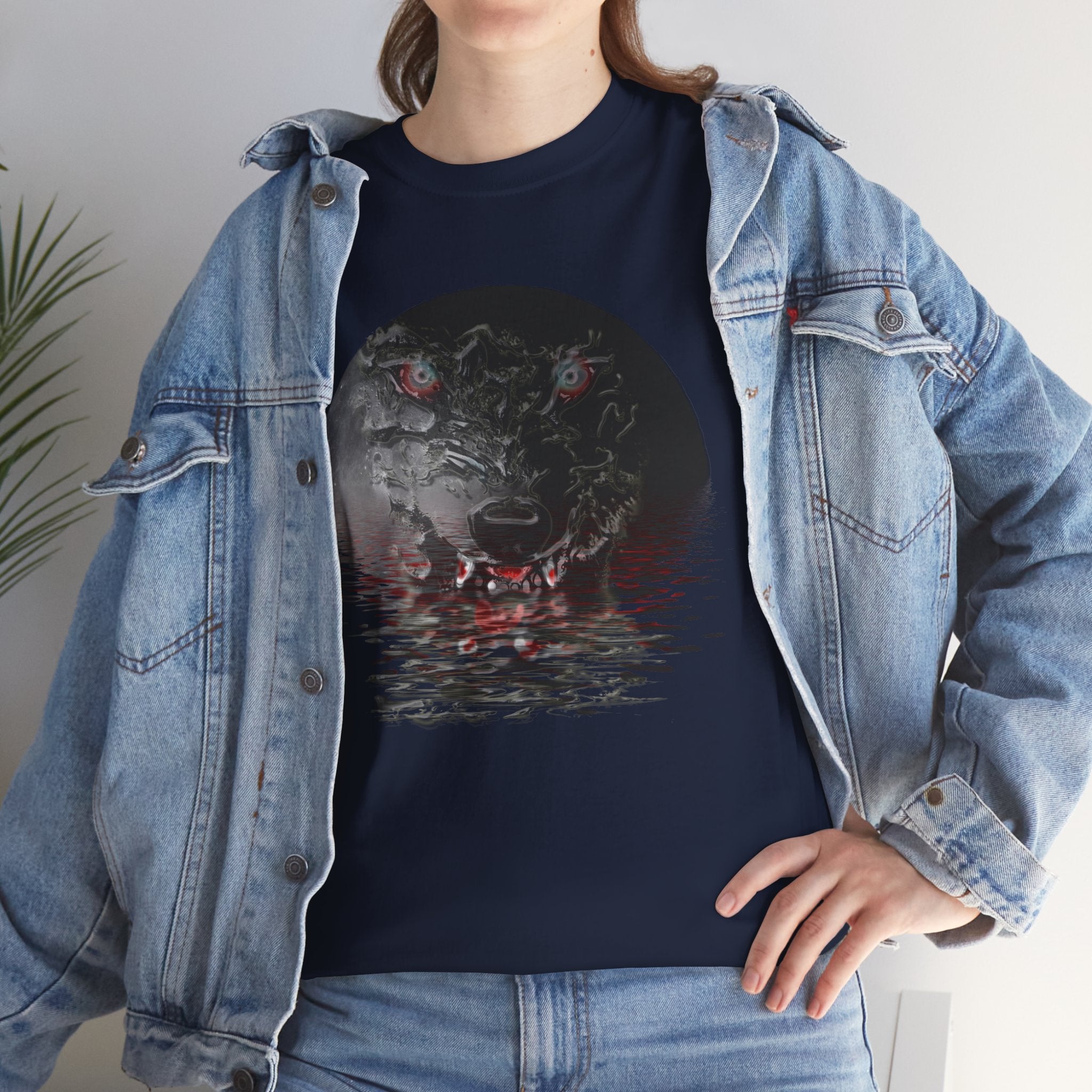 Wolf Moon Unisex Heavy Cotton Tee