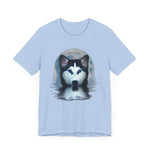 Husky Blue Moon Unisex Short Sleeve Tee