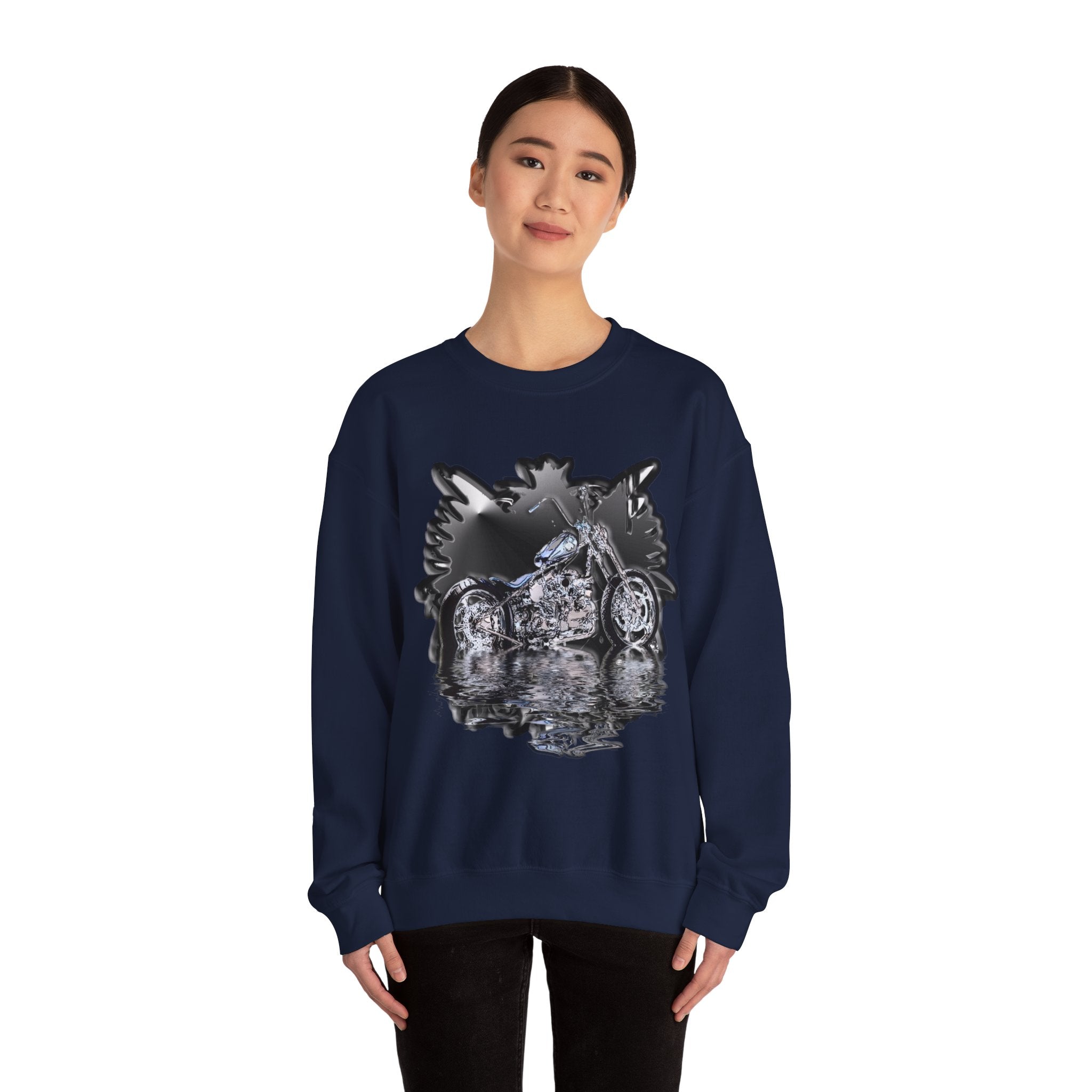 Motorcycle Unisex Heavy Blend™ Crewneck Sweatshirt