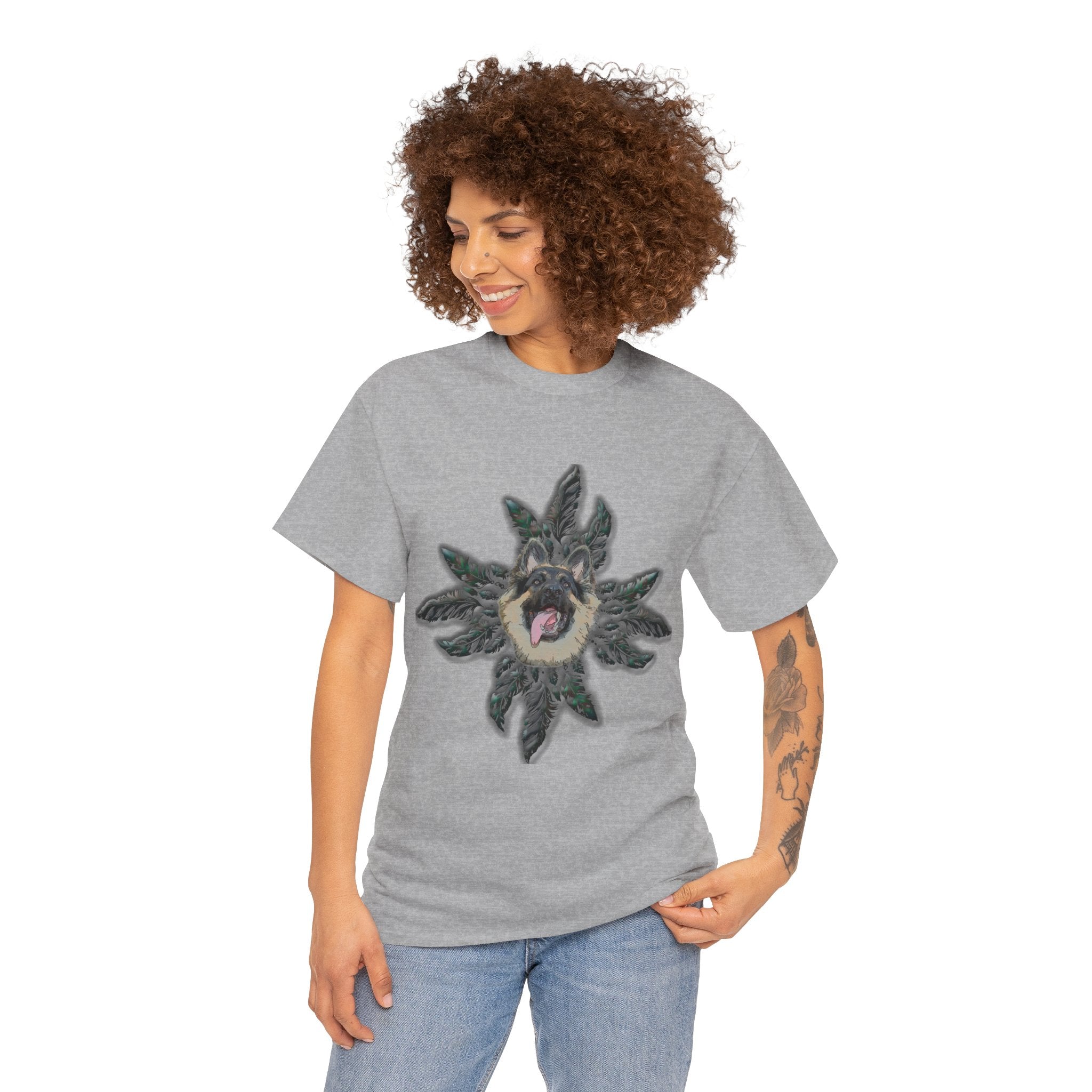 German Shepherd Unisex Heavy Cotton Tee