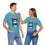 Husky Blue Moon Unisex Short Sleeve Tee