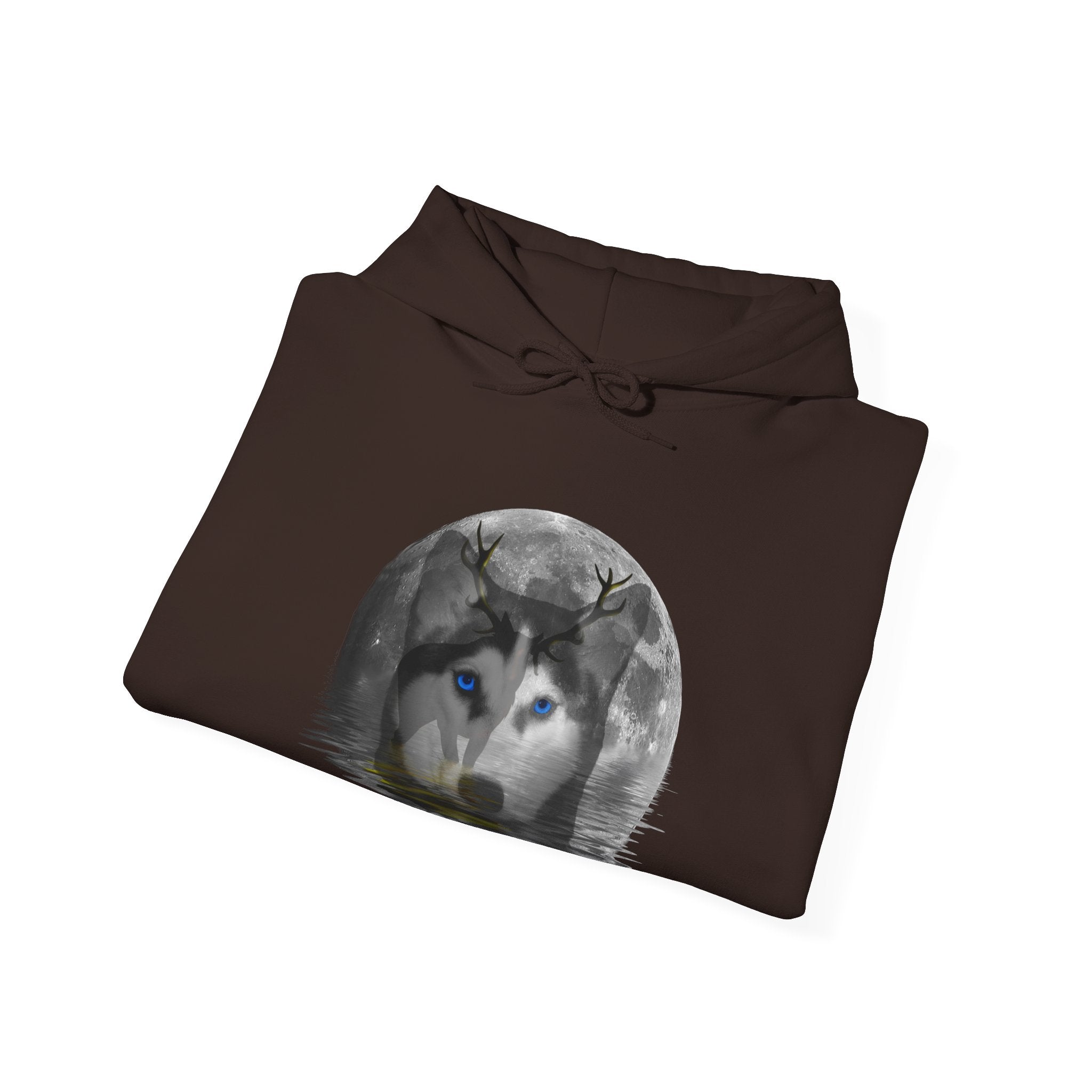 Husky Moon Unisex Heavy Blend™ Hooded Sweatshirt