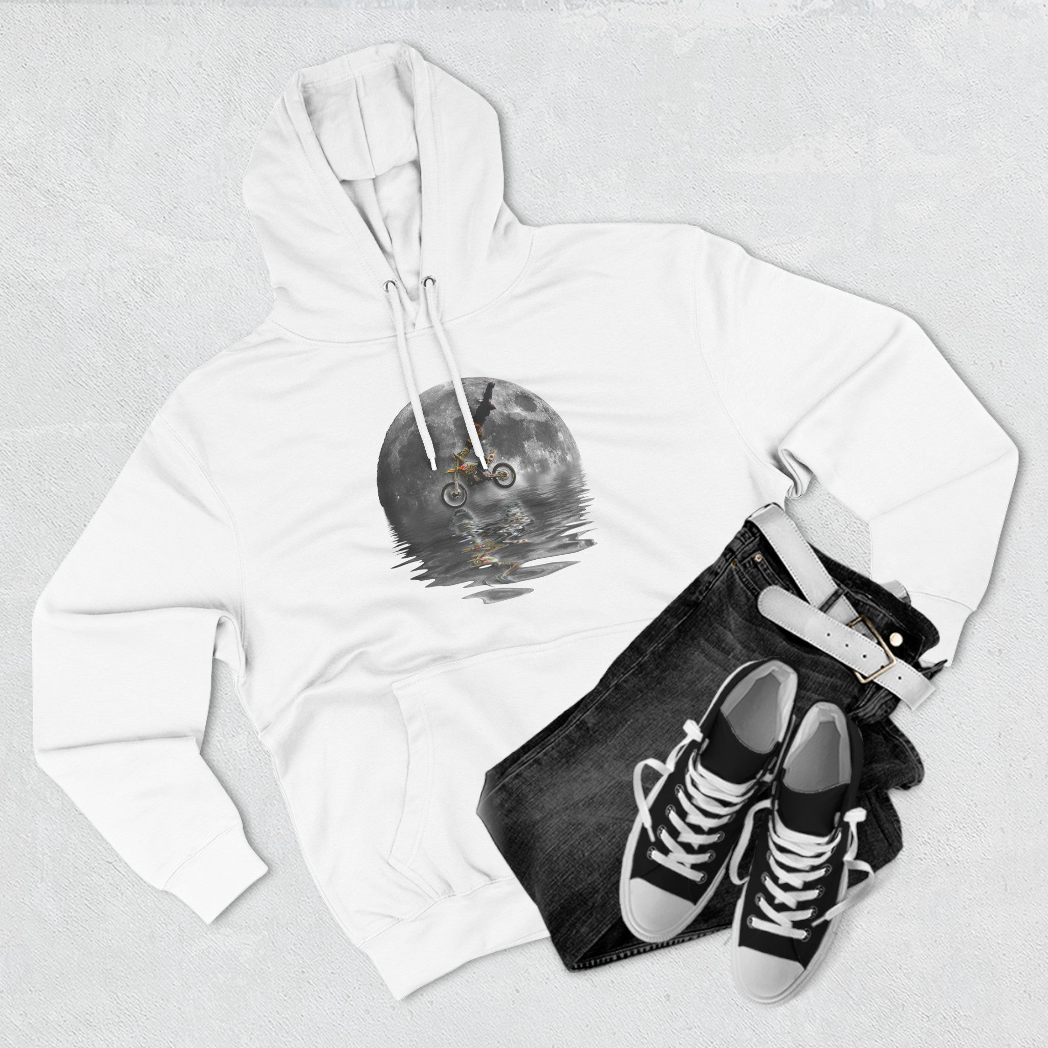 Moon Ride Three-Panel Fleece Hoodie