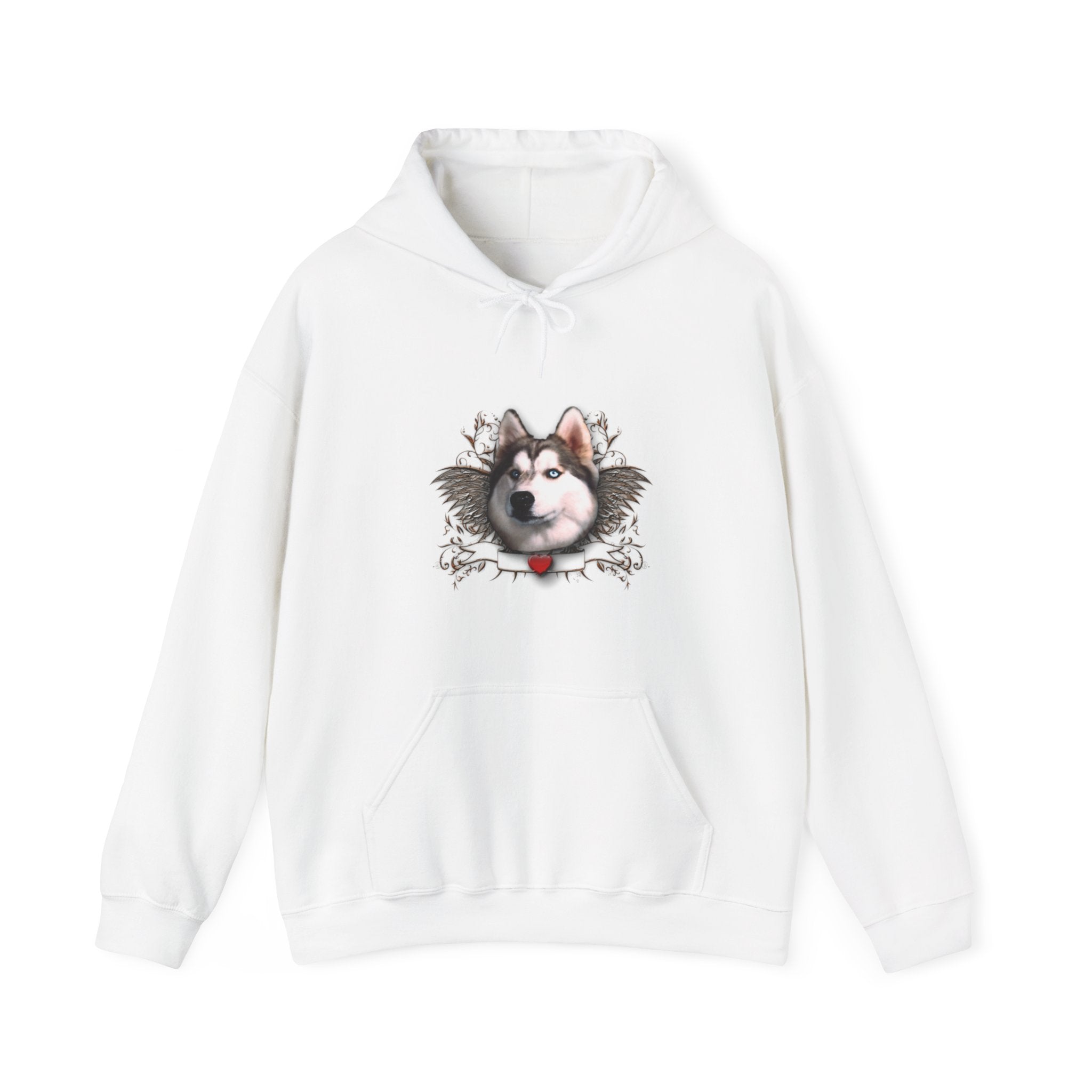 Husky Wings Unisex Hooded Sweatshirt