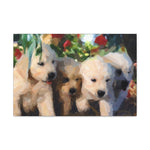 Golden Pups Canvas Gallery Wraps