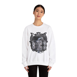 Motorcycle Unisex Heavy Blend™ Crewneck Sweatshirt