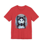 Husky Blue Moon Unisex Short Sleeve Tee