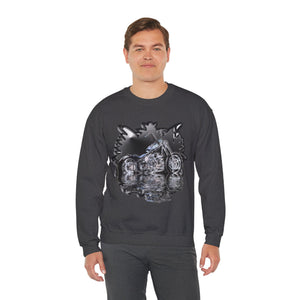 Motorcycle Unisex Heavy Blend™ Crewneck Sweatshirt