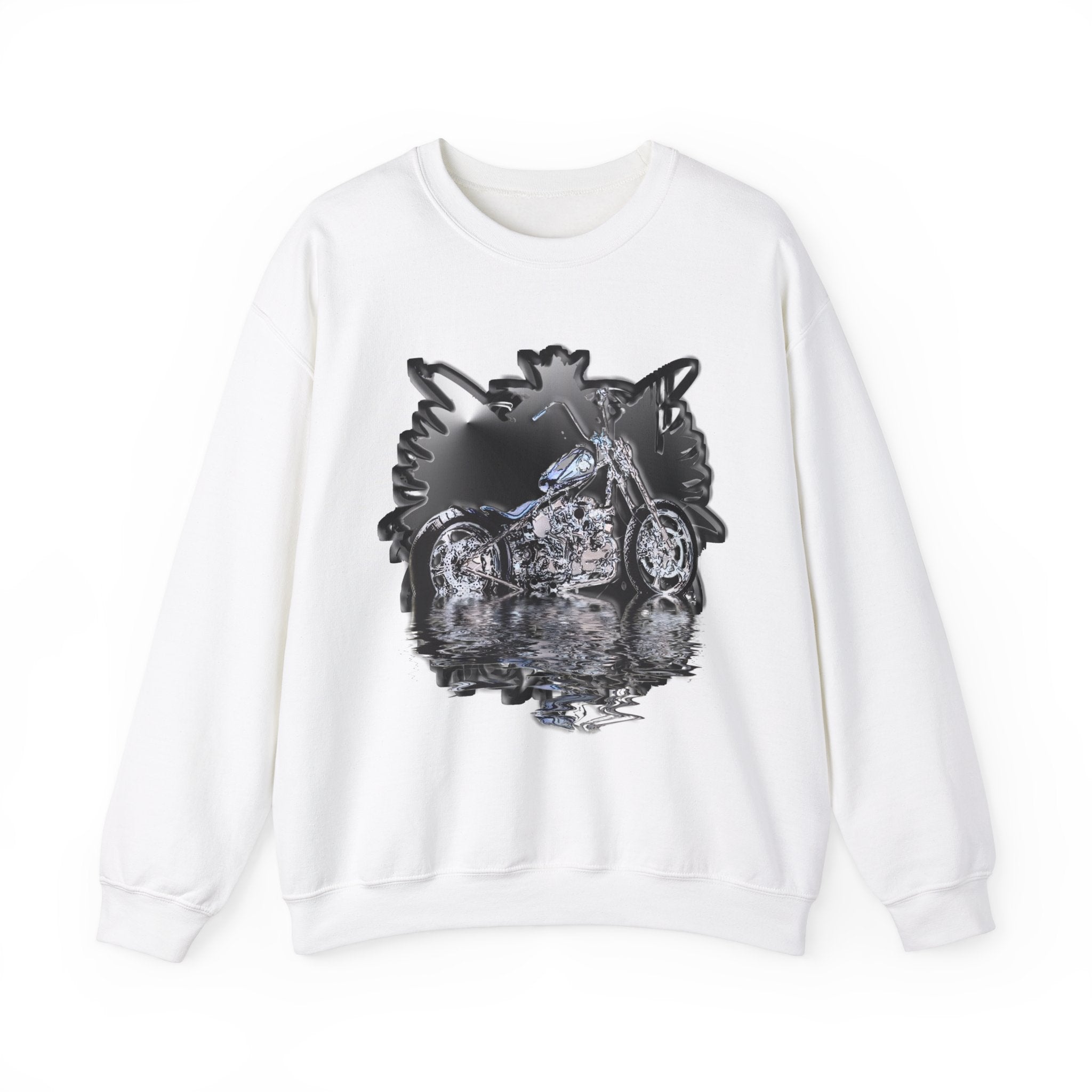 Motorcycle Unisex Heavy Blend™ Crewneck Sweatshirt