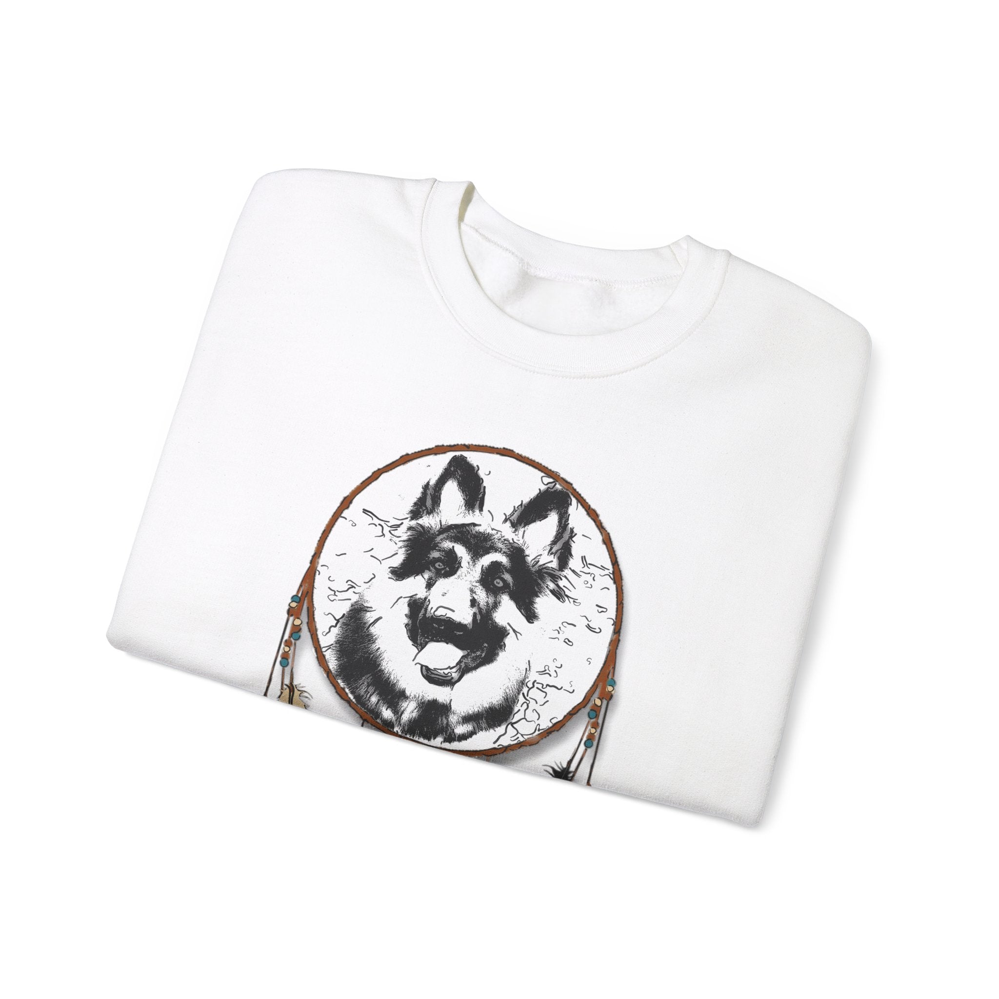 German Shepherd Dreamcatcher Unisex Heavy Blend™ Crewneck Sweatshirt