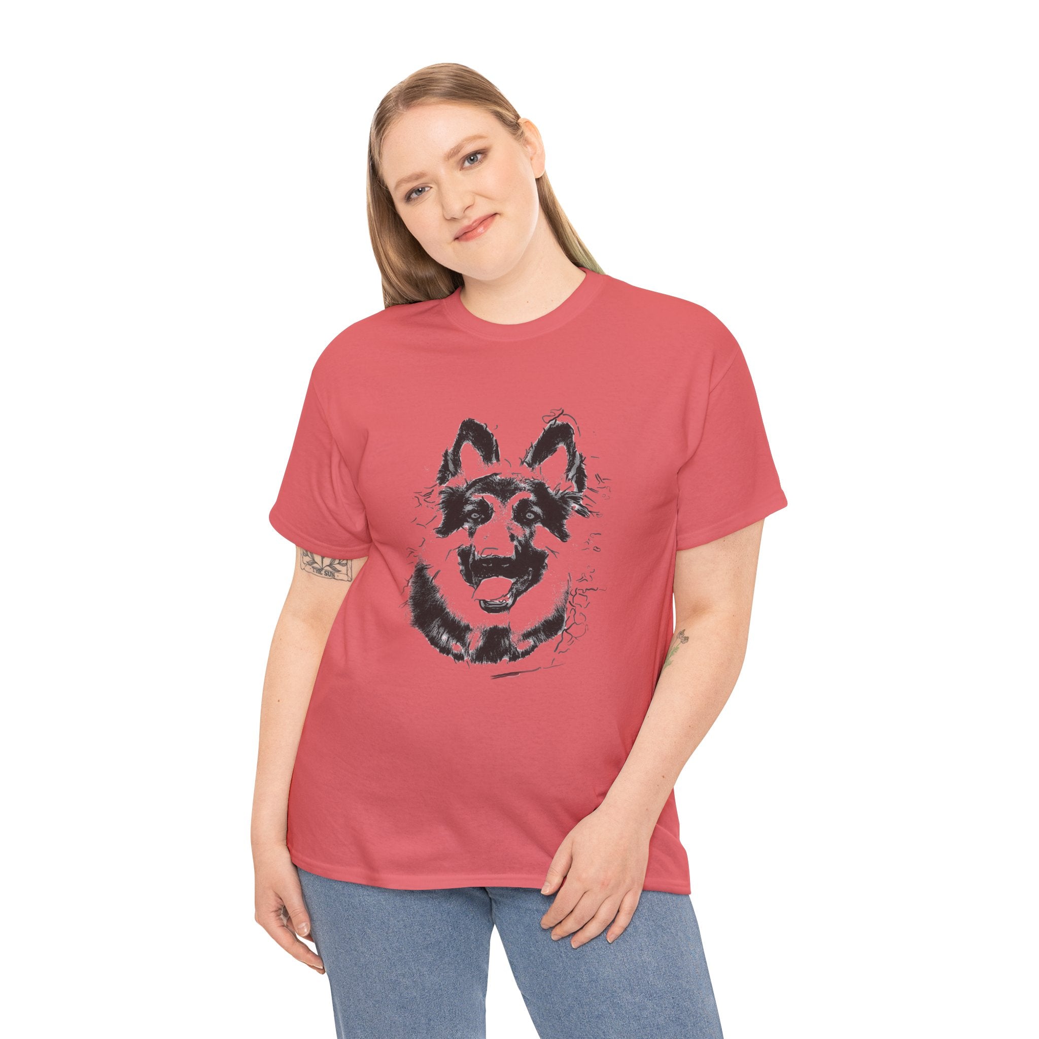 German Shepherd Unisex Heavy Cotton Tee