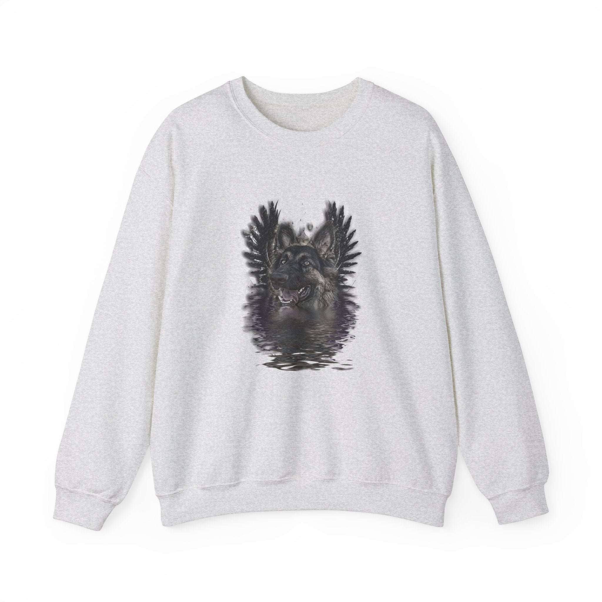 German Shepherd Grunge Unisex Crewneck Sweatshirt