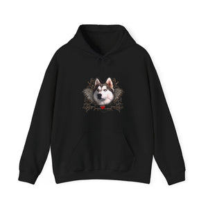 Husky Wings Unisex Hooded Sweatshirt