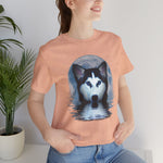 Husky Blue Moon Unisex Short Sleeve Tee