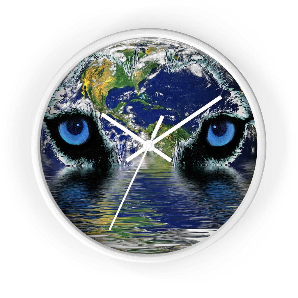Flooded Earth Wall Clock