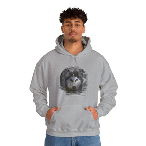 Husky Moon Unisex Heavy Blend™ Hooded Sweatshirt