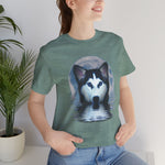 Husky Blue Moon Unisex Short Sleeve Tee