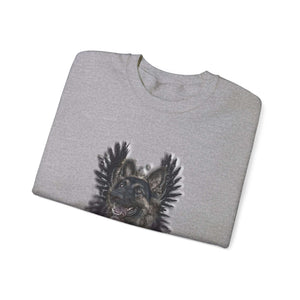 German Shepherd Grunge Unisex Crewneck Sweatshirt