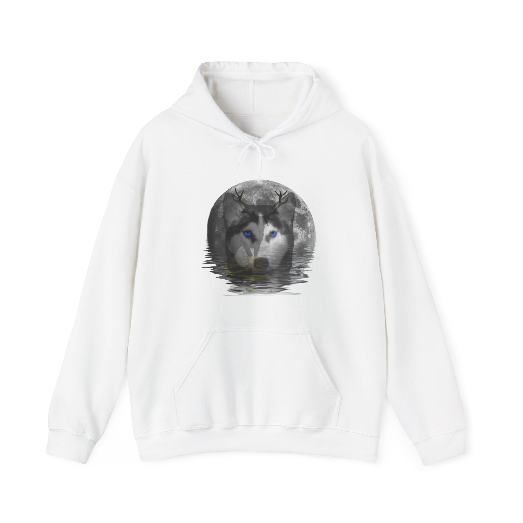 Husky Moon Unisex Heavy Blend™ Hooded Sweatshirt