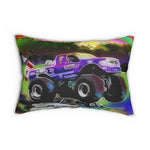 Monster Truck Spun Polyester Lumbar Pillow