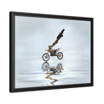 Ride on Water Matte Canvas, Black Frame