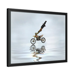 Ride on Water Matte Canvas, Black Frame