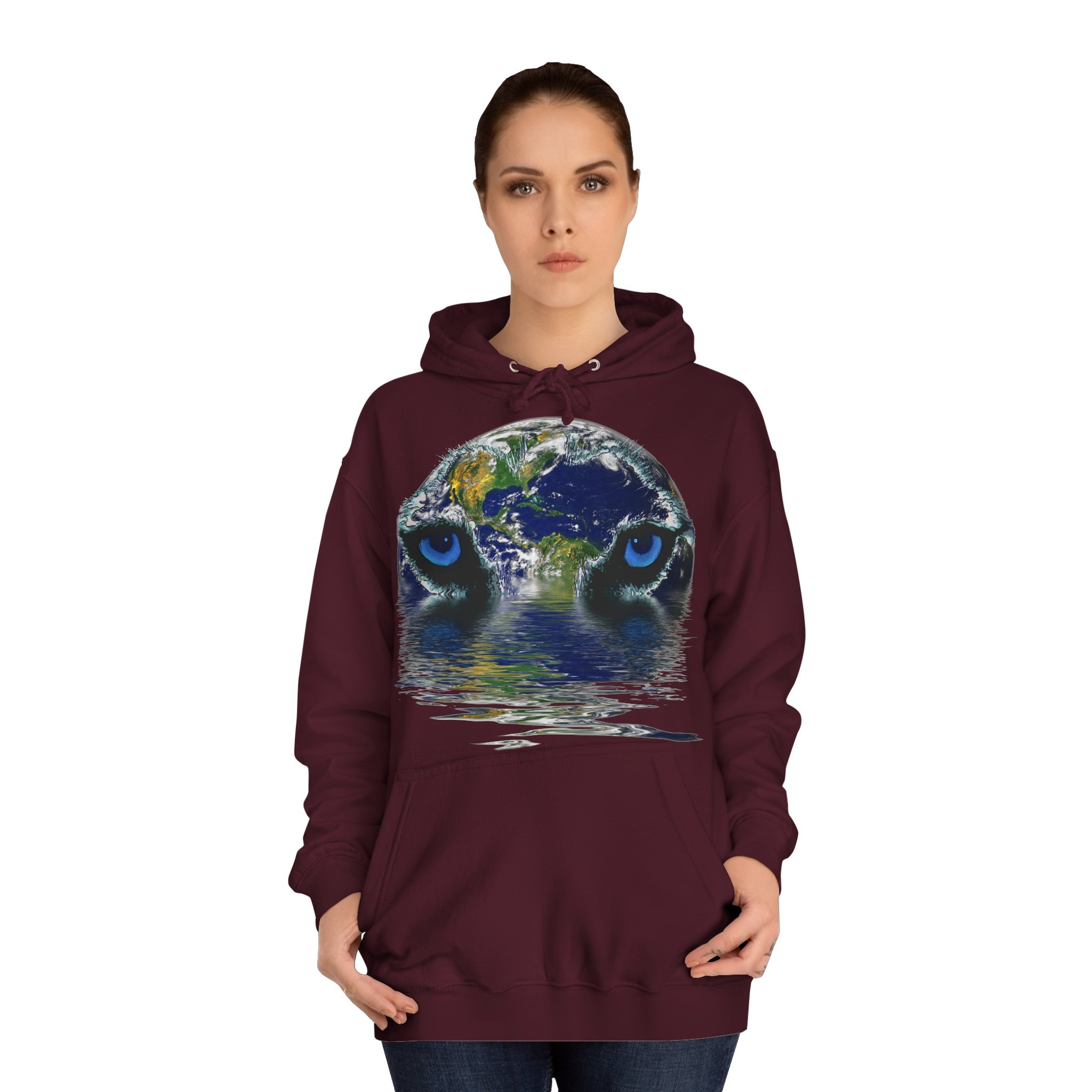 Weeping Earth Unisex College Hoodie