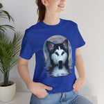 Husky Blue Moon Unisex Short Sleeve Tee