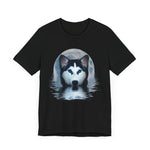 Husky Blue Moon Unisex Short Sleeve Tee