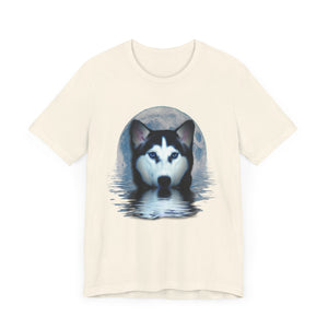 Husky Blue Moon Unisex Short Sleeve Tee